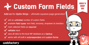 Custom Form Fields add-on for OptIn Ninja 1.05