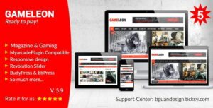 Gameleon - WordPress Magazine And Arcade Theme 5.5