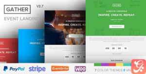 Gather - Event And Conference WP Landing Page Theme 3.0.5