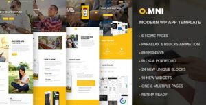 Omni  Stylish Powerful One Page and Multipage App and Software WP Theme 1.5.4