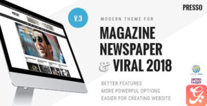 PRESSO - Modern Magazine / Newspaper / Viral Theme 3.3.11
