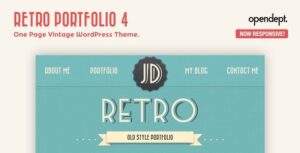Retro Portfolio - One Page Vintage WordPress Theme 4.9.2