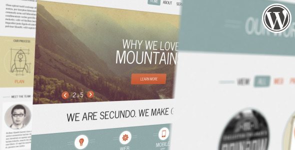 Secundo Responsive Portfolio WP Theme 2.9