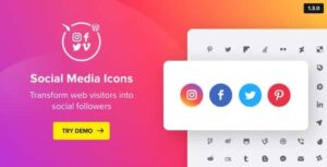 WordPress Social Media Icons – Social Icons Plugin 1.7.1