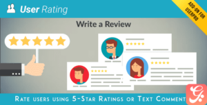 User Rating / Review Add on for UserPro