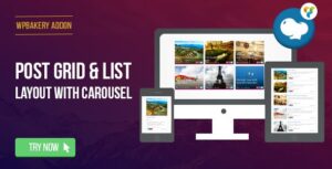 WPBakery Page Builder - Post Grid/List Layout With Carousel 1.5