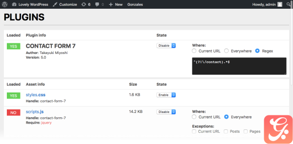 Gonzales WordPress Plugin 2.3