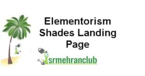 Elementorism Shades Landing Page 1.0.0