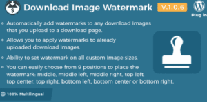 Easy Digital Downloads - Download Image Watermark 1.1.0