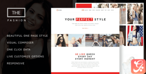 The Fashion Model Agency One Page Beauty WP Theme