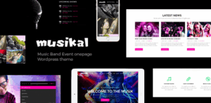 Musikal - OnePage Music WordPress Theme