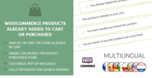 Mythemeshop WooCommerce Products Already Added To Cart Or Purchased