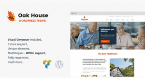 Oak House - Senior Care, Retirement WP Theme