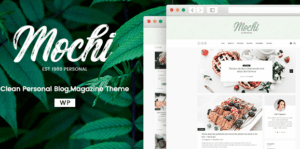Mochi - A Clean Personal WordPress Blog Theme 1.0.2