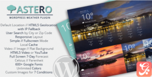 Astero - WordPress Weather Plugin 2.0.1