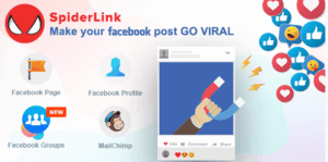 Facebook SpiderLink - Make Your Facebook Post GO VIRAL 2.5
