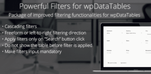 Powerful Filters for wpDataTables - Cascade Filter for WordPress Tables 1.4.5