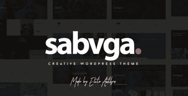 Sabvga - Modern & Creative Portfolio Theme 1.1