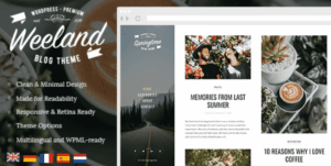 Weeland - Masonry Lifestyle WordPress Blog Theme 1.5