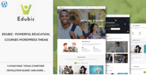 Edubiz-Powerful Education, Courses WordPress Theme