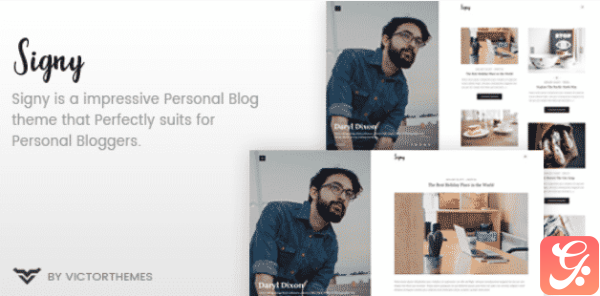 Signy A Personal Blog WordPress Theme