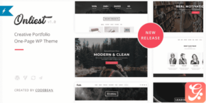 Onliest - Creative Portfolio One Page WP Theme 1.1