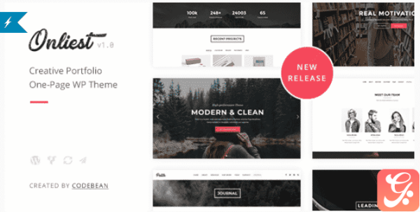 Onliest Creative Portfolio One Page WP Theme