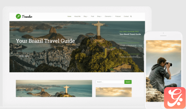 VisualModo Traveler WordPress Theme