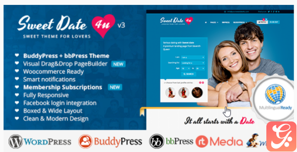 Sweet Date More than a Wordpress Dating Theme