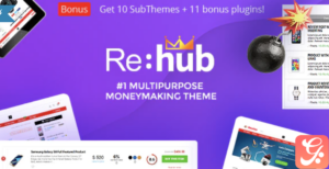 REHub - Price Comparison, Affiliate Marketing, Multi Vendor Store, Community Theme 19.7.5
