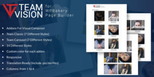 Teamvision - Team Addons for WPBakery Page Builder 1.0