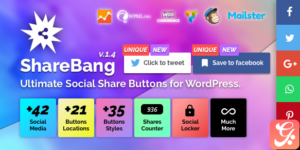 ShareBang, Ultimate Social Share Buttons for WP
