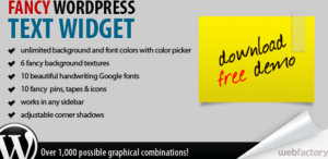 Fancy Text Widget - The Fun Widget Your Site Needs 1.5