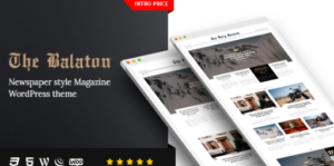 Balaton - Newspaper style Magazine WordPress Theme 1.0.9