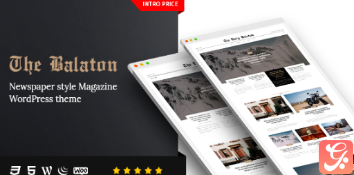 Balaton Newspaper style Magazine WordPress Theme