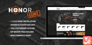 Honor - Shooting Club & Weapon Store WP Theme