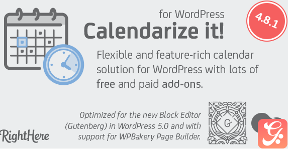 Calendarize it for WordPress 4.8.1