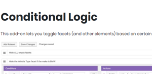 FacetWP – Conditional Logic 1.5