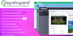 WordPress Admin Theme – WPShapere 7.0.9