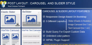 PW Carousel/Slider Post Layout For Visual Composer 2.9