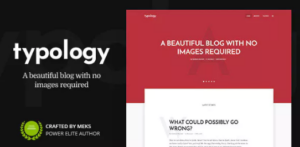 Typology – Text Based Minimal WordPress Blog Theme 1.7.6