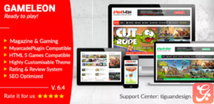 Gameleon – WordPress Arcade Theme & News Magazine 9.6