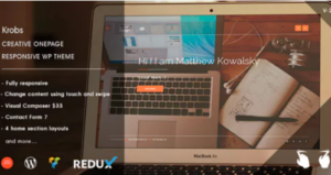Krobs – Personal Onepage Responsive WP Theme 2.0