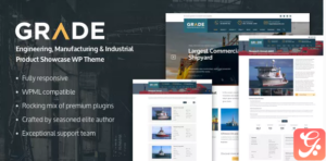 Grade - Engineering, Manufacturing & Industrial Product Showcase WP Theme 1.0.5
