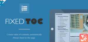 Fixed TOC - table of contents for WordPress plugin 3.1.25