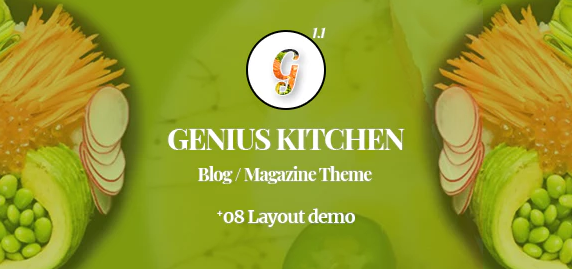 Genius Kitchen - News Magazine and Blog Food WordPress Theme