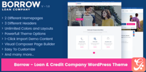 Borrow - Loan Company Responsive WordPress Theme 1.5.5
