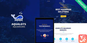 Aqualots | Aquarium Services WordPress Theme 1.1