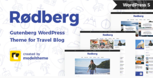 Rodberg - Travel Blog WordPress Theme Gutenberg Compatible 1.6