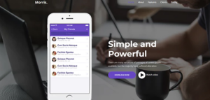 Morris - WordPress App & Product Landing Page 1.01